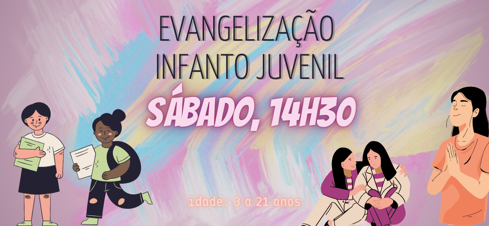 Evangelização espírita infanto juvenil, todo sábado, no Centro Espírita Caminheiros, Maringá - PR